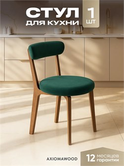 Стул для кухни со спинкой мягкий деревянный 3934572DC
