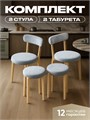 Комплект для кухни 2 стула + 2 табурета 3933925DC