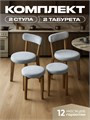 Комплект для кухни 2 стула + 2 табурета 3933906DC