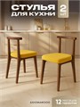 Стулья для кухни 2шт со спинкой мягкие деревянные 3934684DC